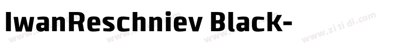 IwanReschniev Black字体转换